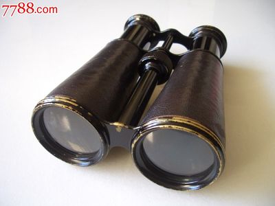 法國一戰(zhàn)深棕色真皮望遠鏡 歷史與收藏價值的完美融合